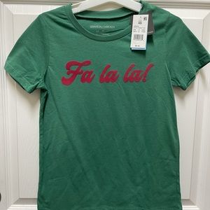 Fa la la! Christmas holiday spirit  size XS t-shirt Grayson threads